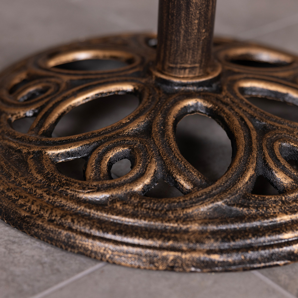 Charles Bentley Bronze Round Cast Iron Parasol Base 12kg Image 6
