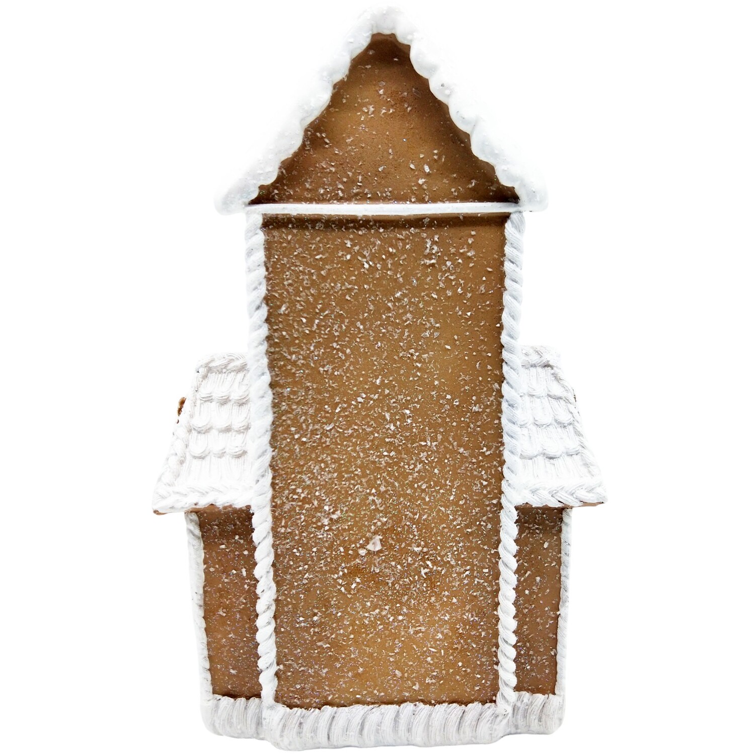 Gingerbread LED House DecorationBrown and White Image 11