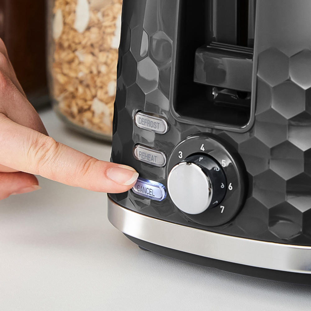 Morphy Richards Hive 220031 Black 2 Slice Toaster Image 4