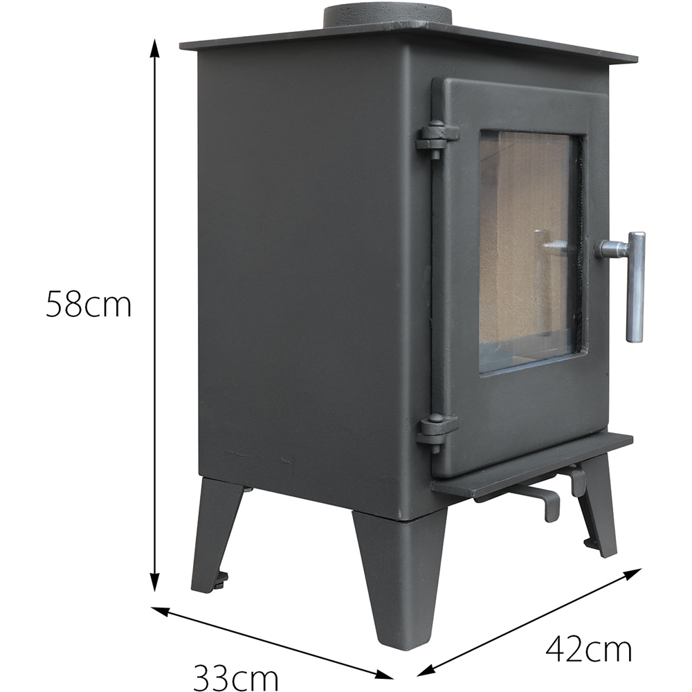Oseasons Royal Fire Milano Steel Multifuel Stove 5000W Image 9