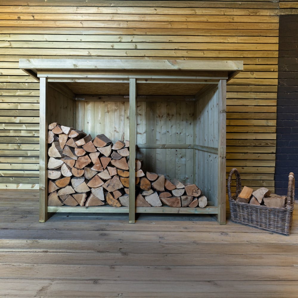 The Garden Village Billington 5 x 3ft Small Log Shed Image 2