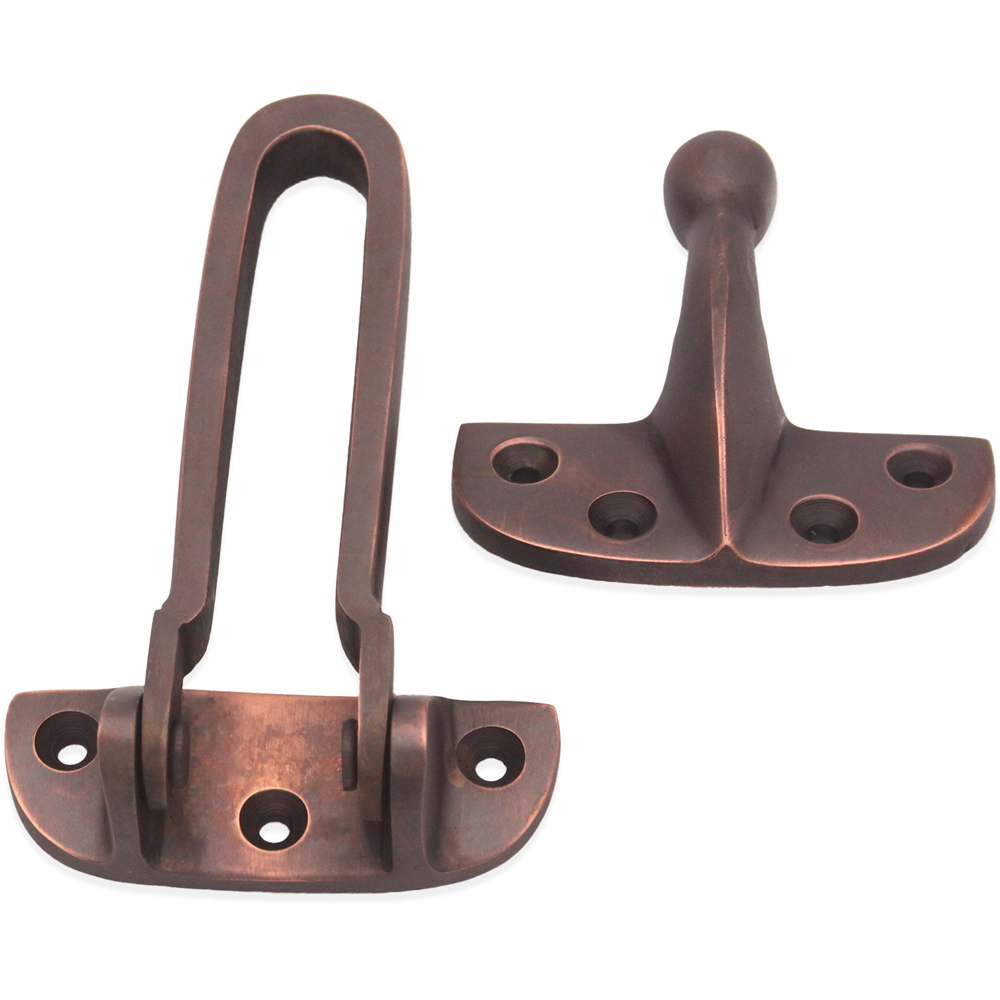 Spira Brass Aged Bronze Door Guard Image 3