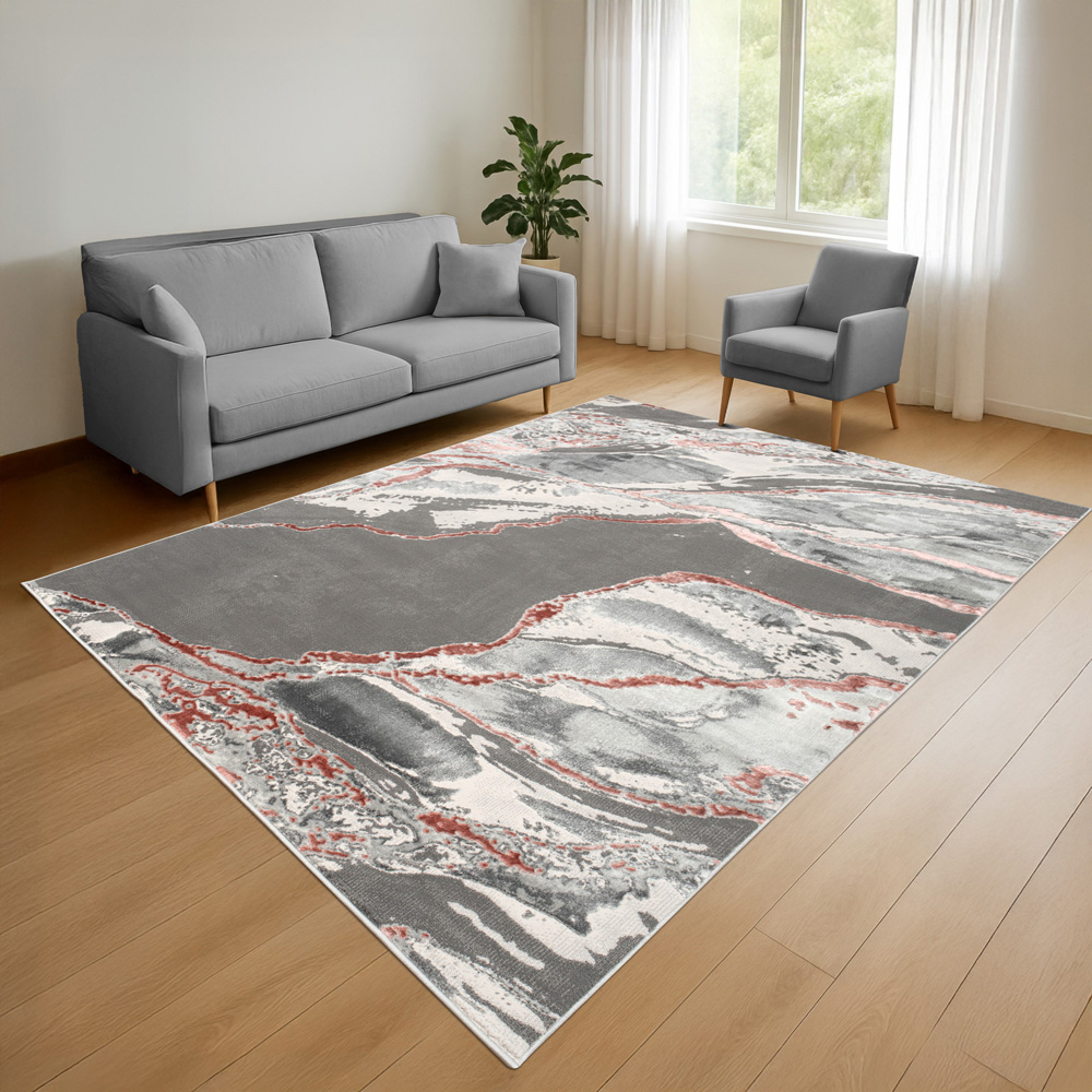 Smart Living Parma Pink Carved Rug 80 x 150cm Image 2