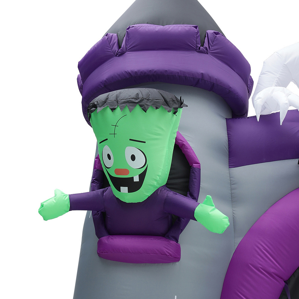 Living and Home Halloween Inflatable Haunted Castle LED Arch Image 5
