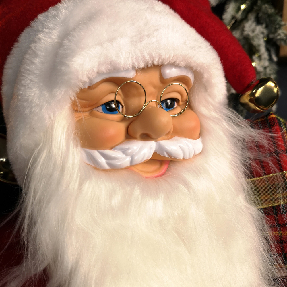 Samuel Alexander Standing Red Santa Claus with Sack Indoor Christmas Decoration Image 4