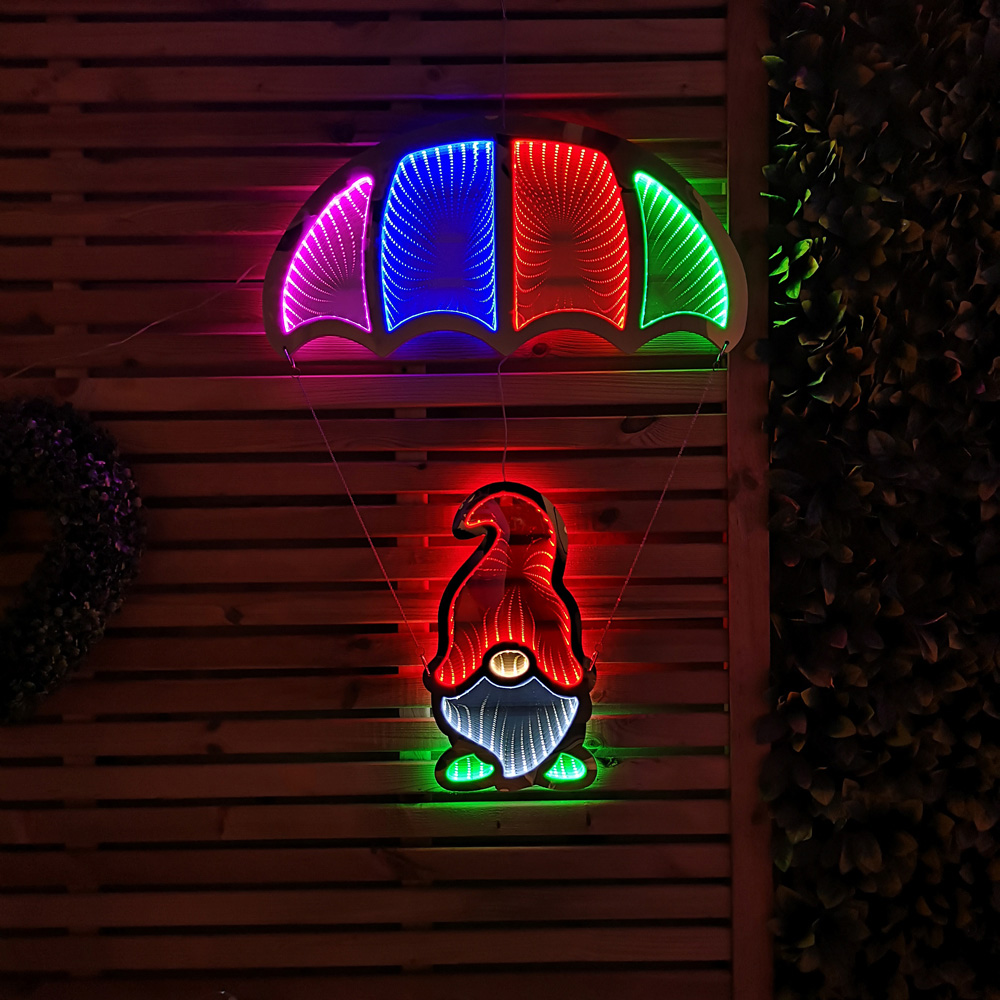 Samuel Alexander LED Infinity Hanging Parachute Gonk Christmas Decoration 85cm Image 3
