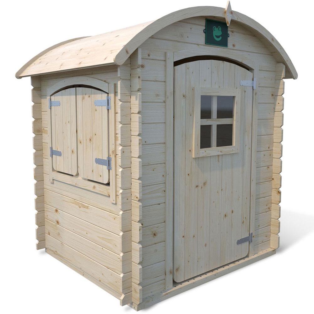 Soulet Patty 3 x 3ft Kids Wooden Glamping Playhouse Image 3