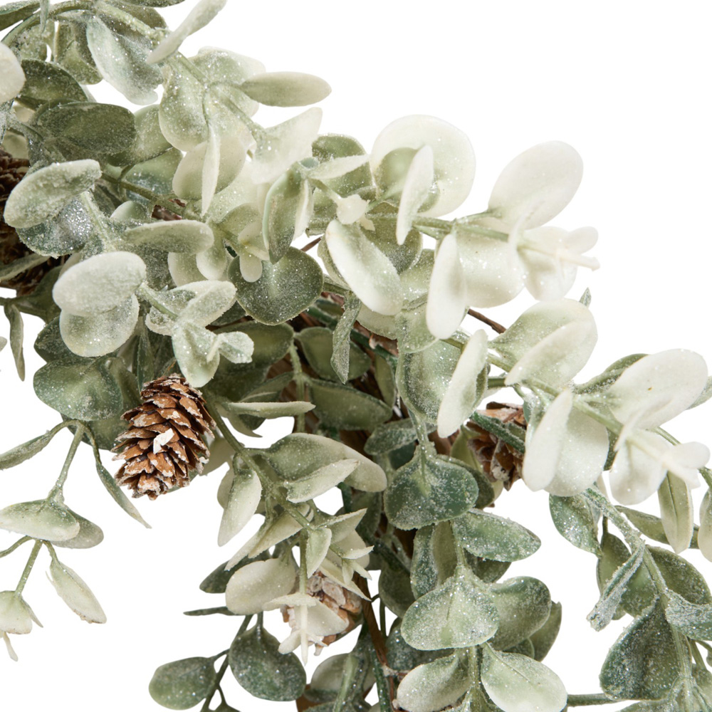 Eucalyptus and Pinecone Wreath - Green Image 3