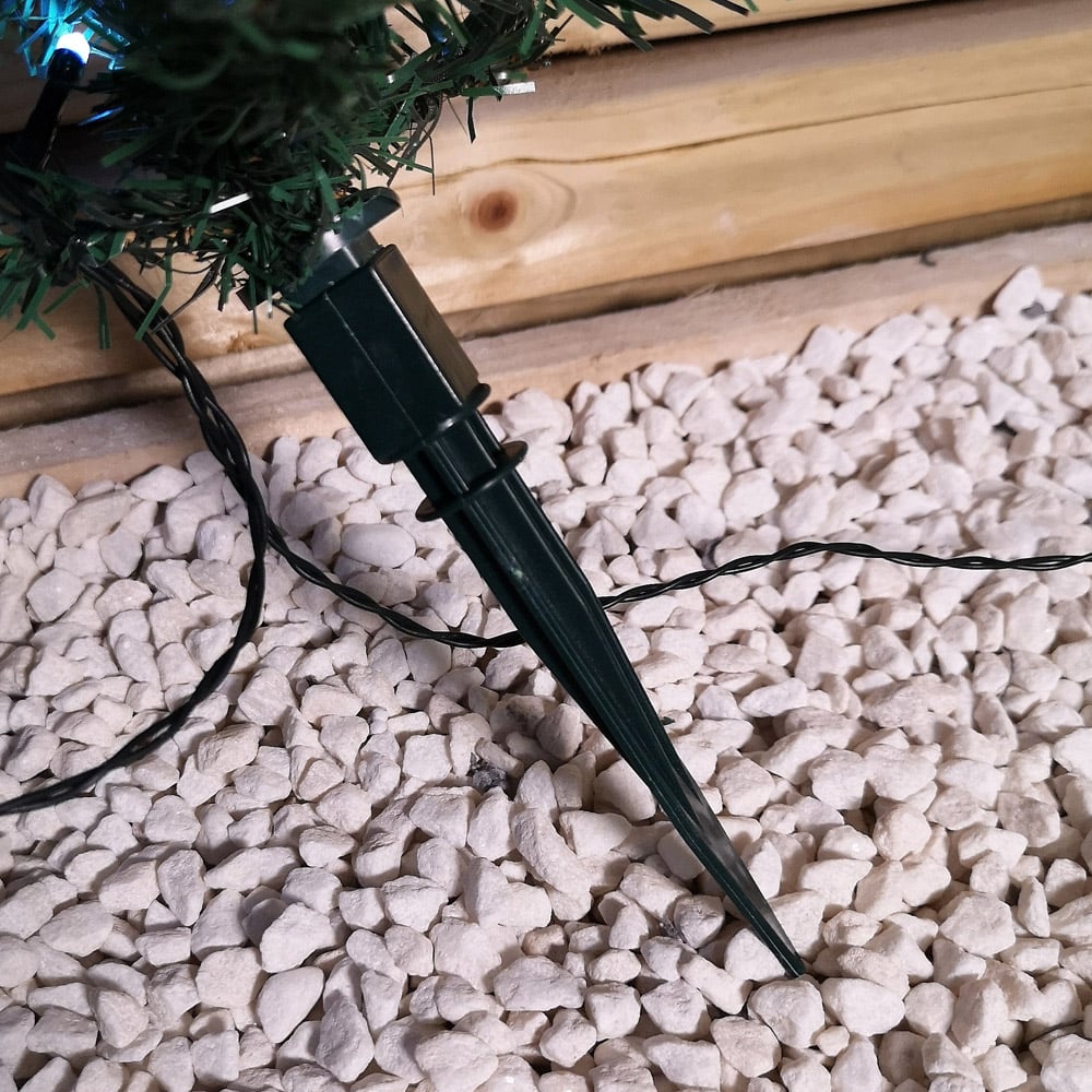 Samuel Alexander 6 Piece 15 White LED Green Tree Christmas Path Light 5m Image 7