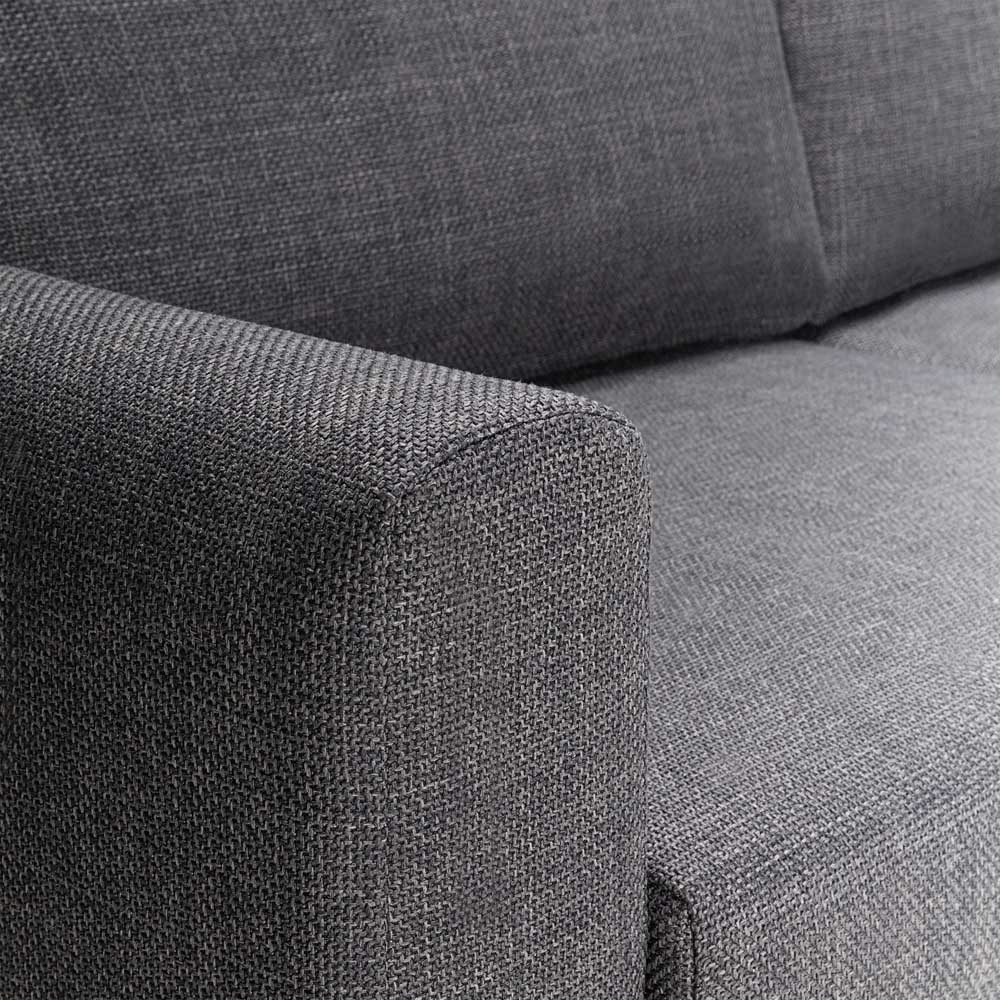Florence Omaha 4 Seater Dark Grey Basel Fabric Sofa Set Image 8