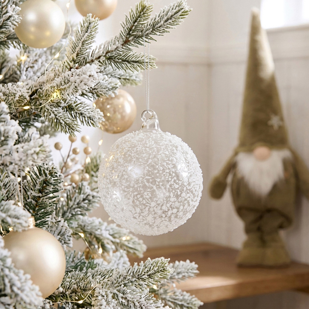 Large Speckled Bauble Clear Image 2