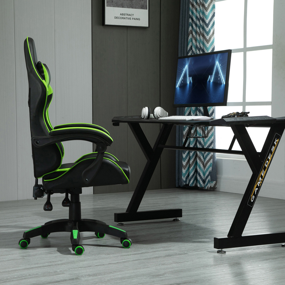 Green Tilt and Swivel Computer Chair Image 4