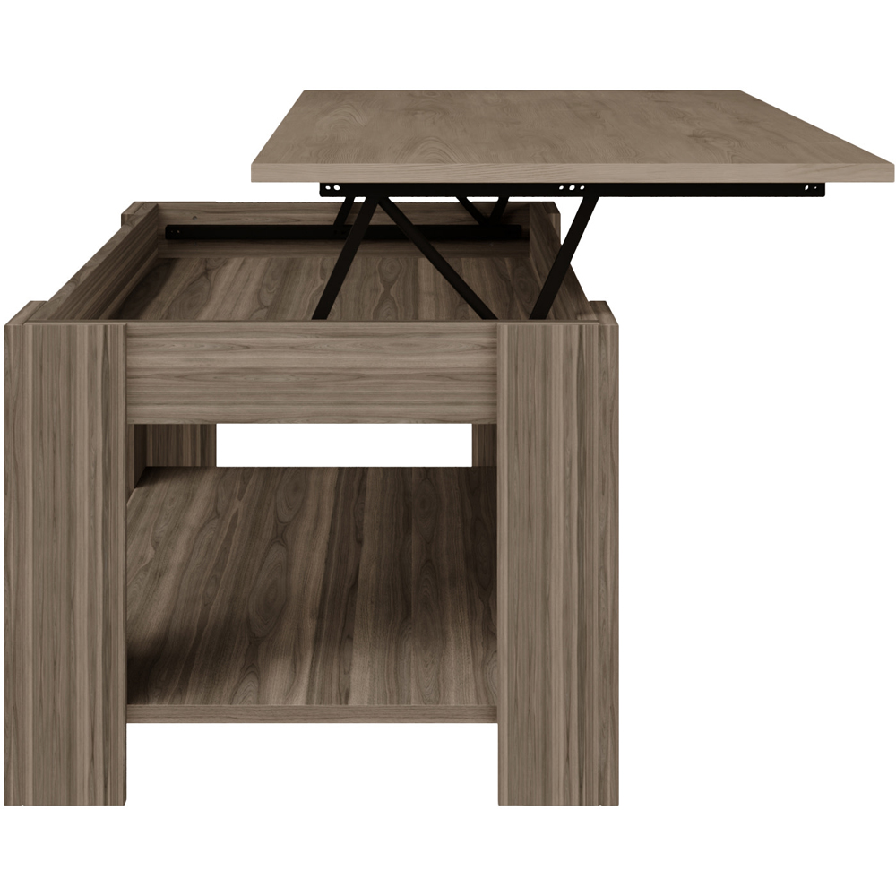 GFW Walnut Lift Up Coffee Table Image 5