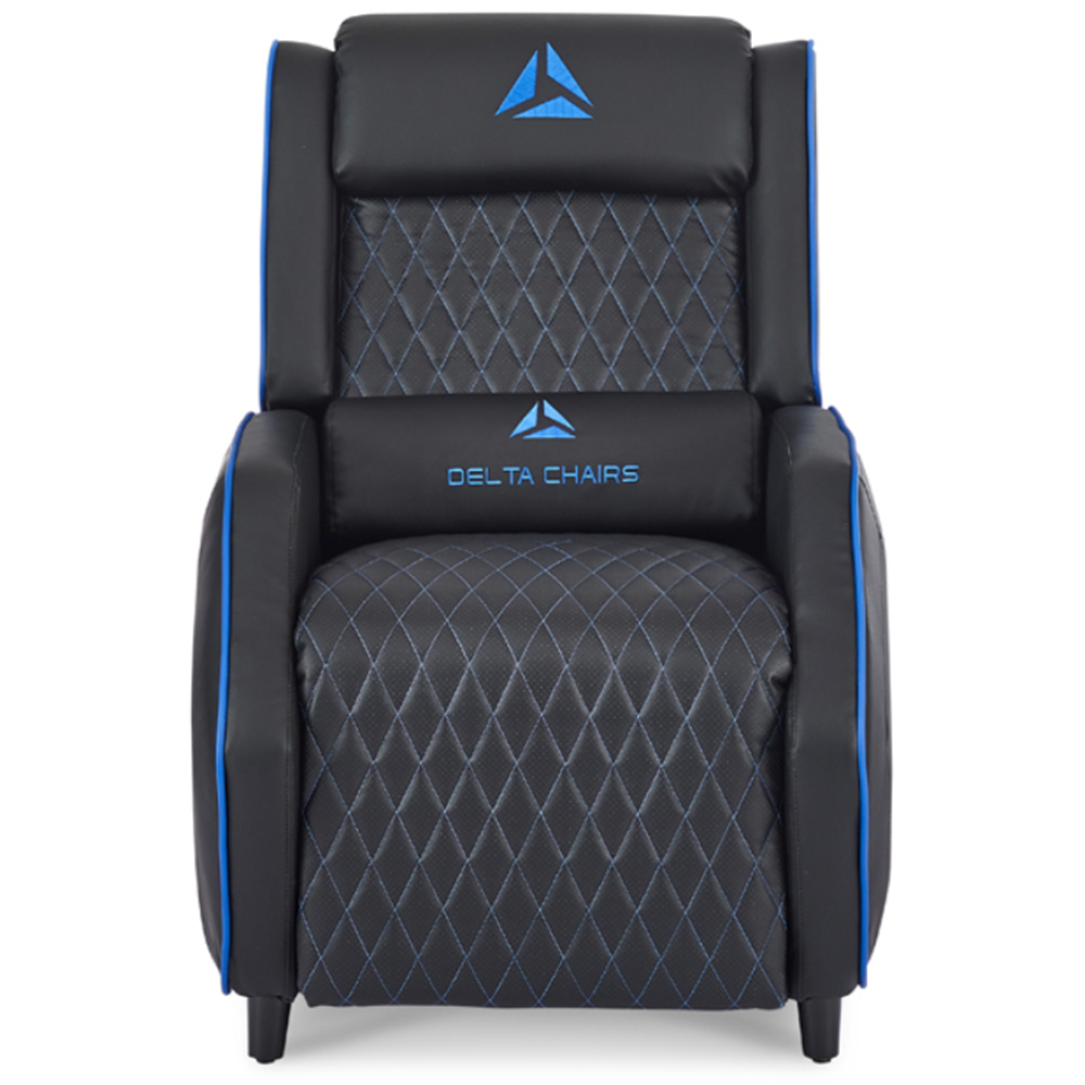 Home Detail Cougar Black and Blue Manual Gaming Recliner Chair Image 3