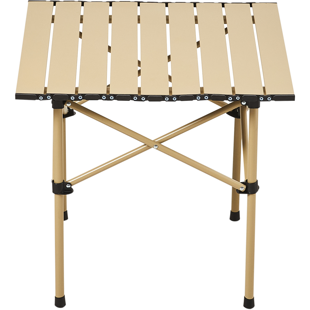 Living and Home 2 Seater Beige Portable Folding Camping Set Image 4