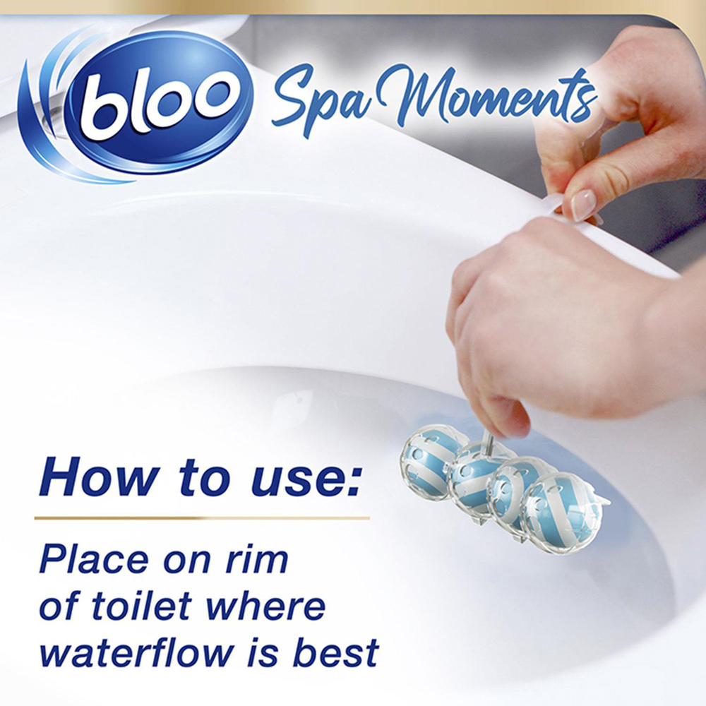 Bloo Spa Moments Vitality Essential Oil Toilet Rim Block 50g 6 Pack Image 5