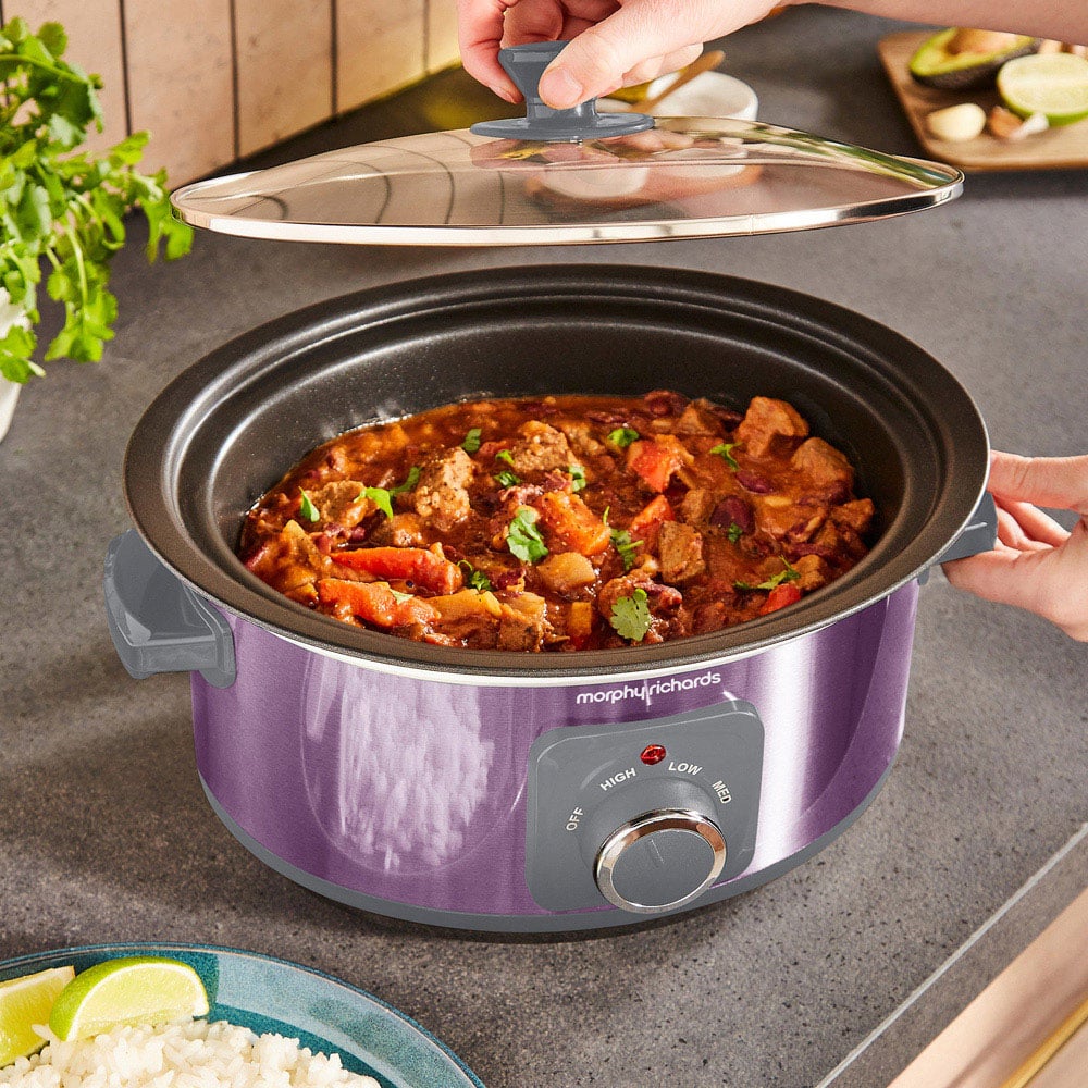 Morphy Richards Accents 461024 Purple Sear and Stew 6.5L Slow Cooker 163W Image 9