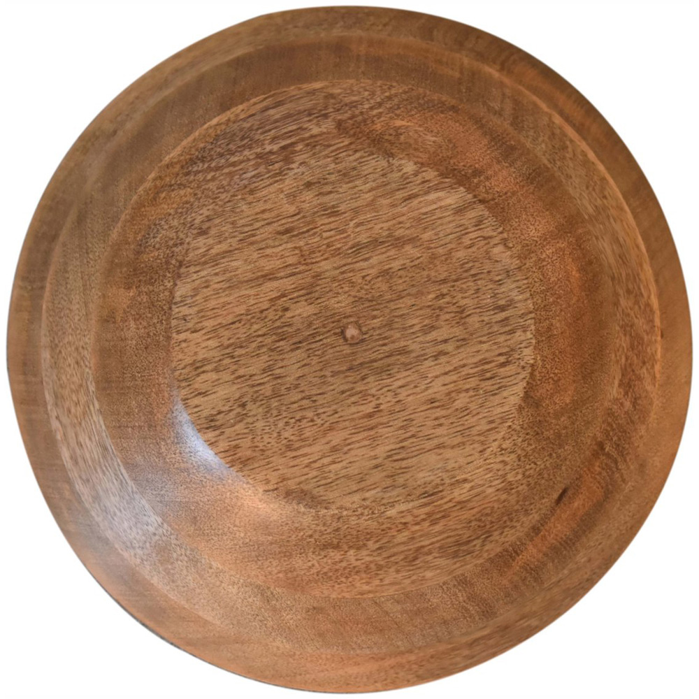 Artisan Furniture Beige Solid Wood Floral Bird Bowl 2 Pack Image 6