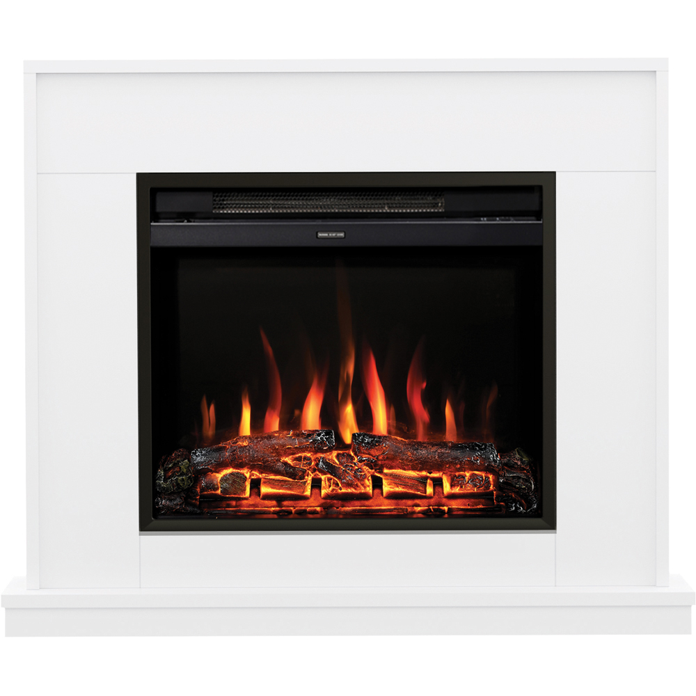 Be Modern Farleigh Timber Ash White Electric Fireplace with Remote Control 2000W 38 inch Image 3