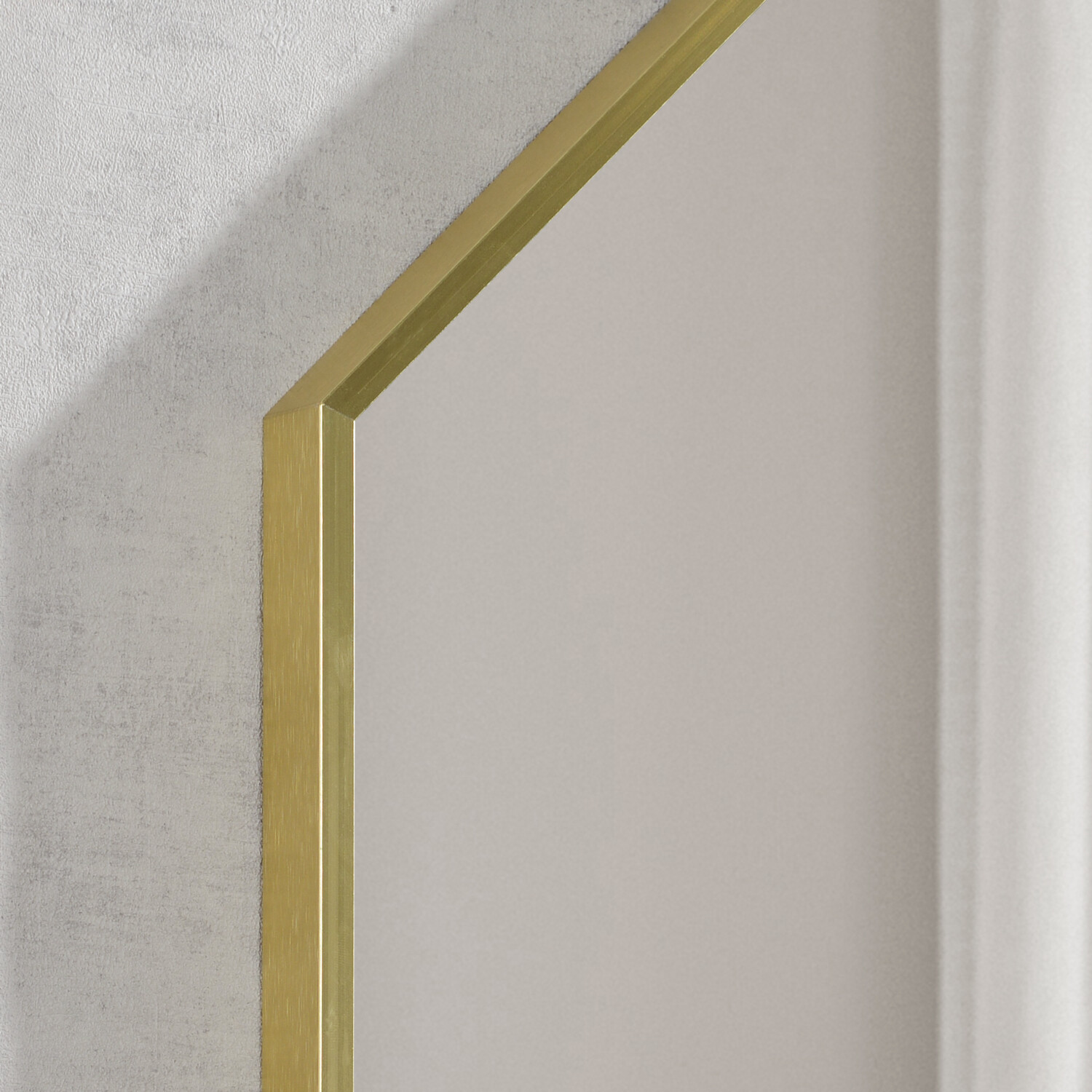 Gold Octagonal Mirror Gold Image 3