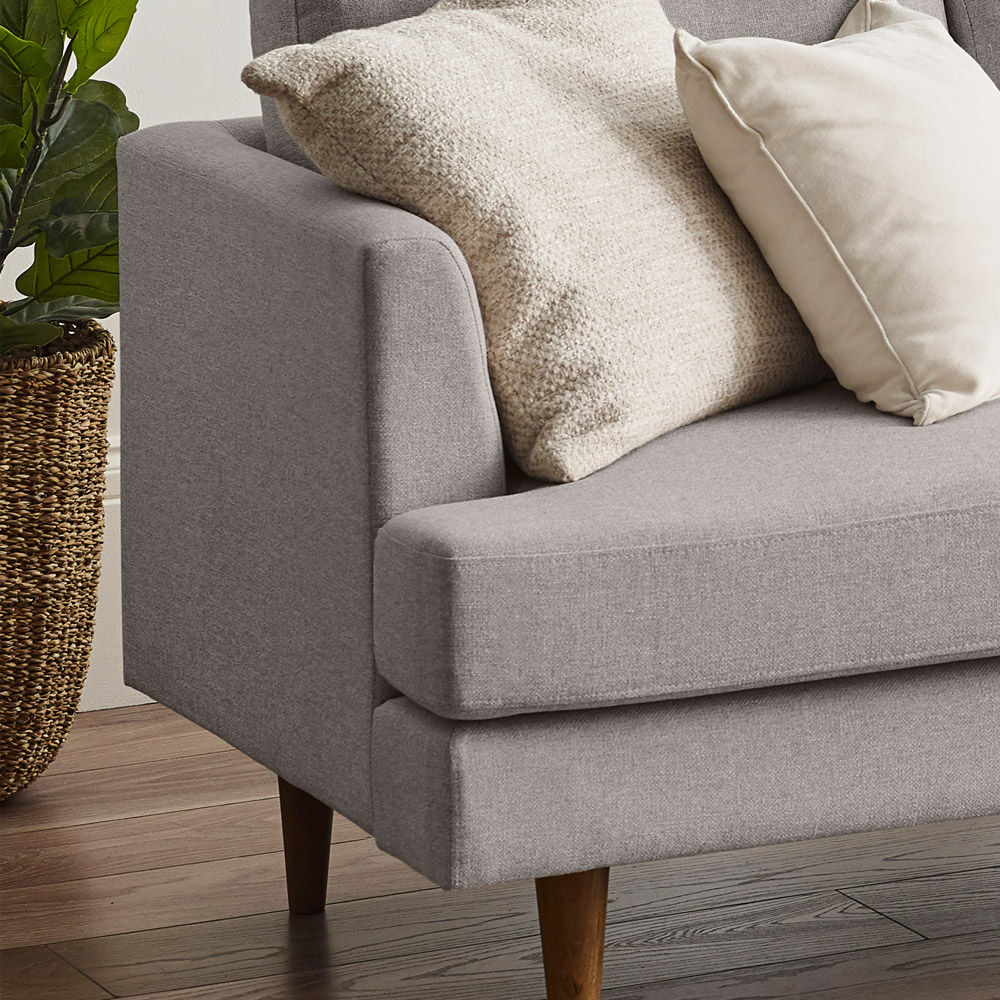 Furniturebox Flora 3 Seater Taupe Recycled Polyester Sofa  Image 2