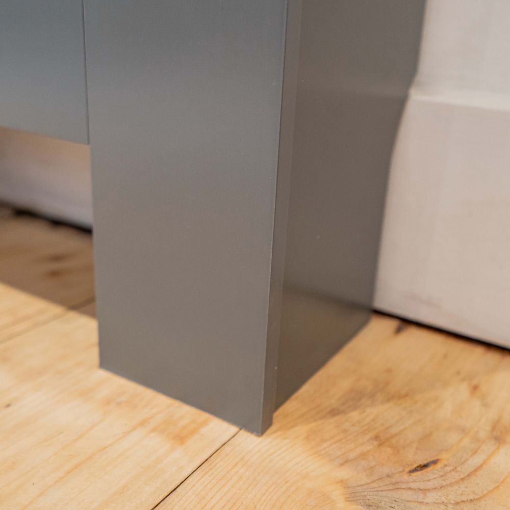 Jack Stonehouse Matt Grey Horizontal Line Radiator Cover Adjustable Image 5