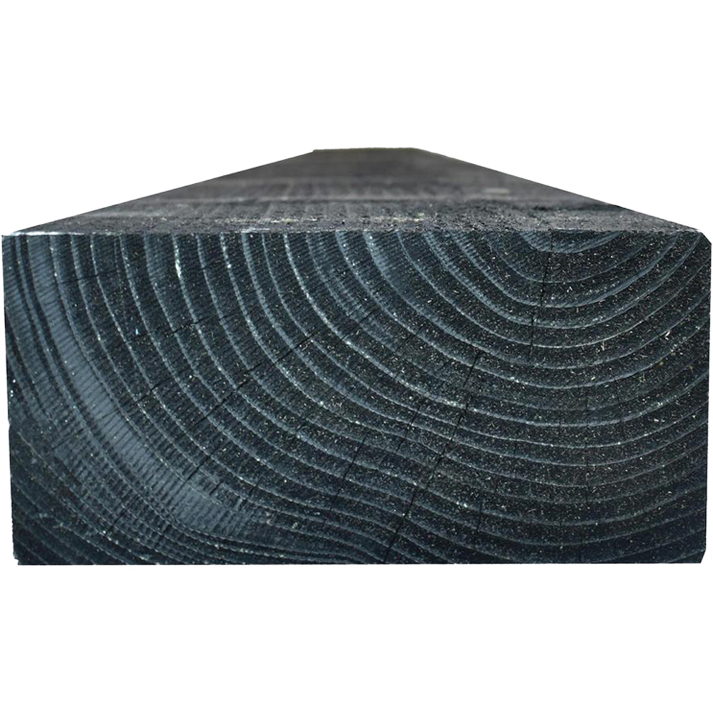 Snowdon Timber Black Pressure Treated Garden Sleeper 2.4m x 195mm Image 3