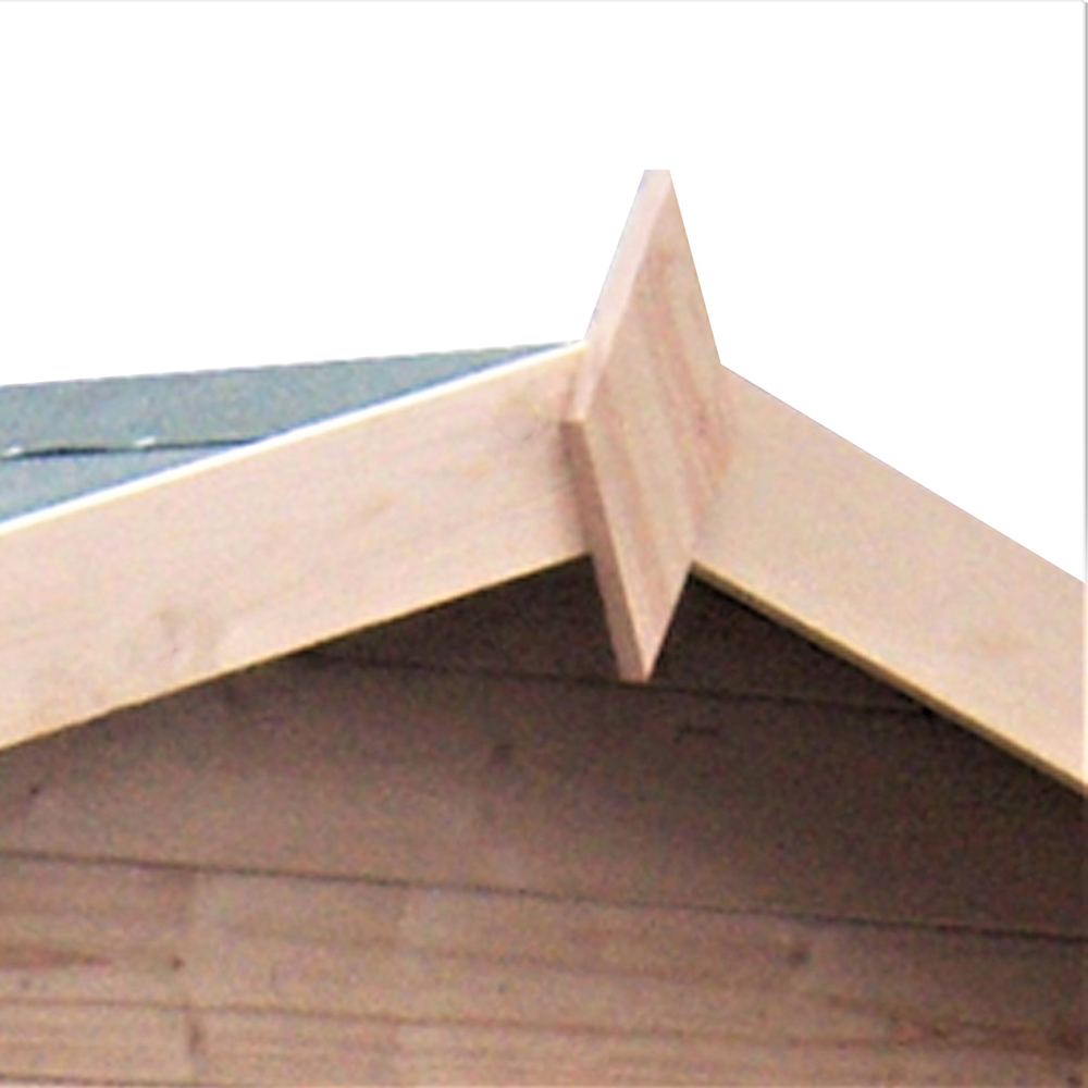 Shire Bradley 9 x 9ft Double Door Wooden Log Cabin Image 6