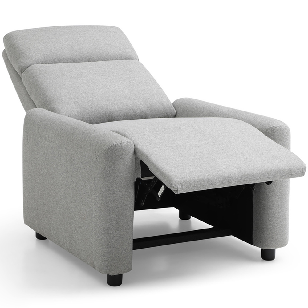 Owen Grey Herringbone Recliner Chair Image 5