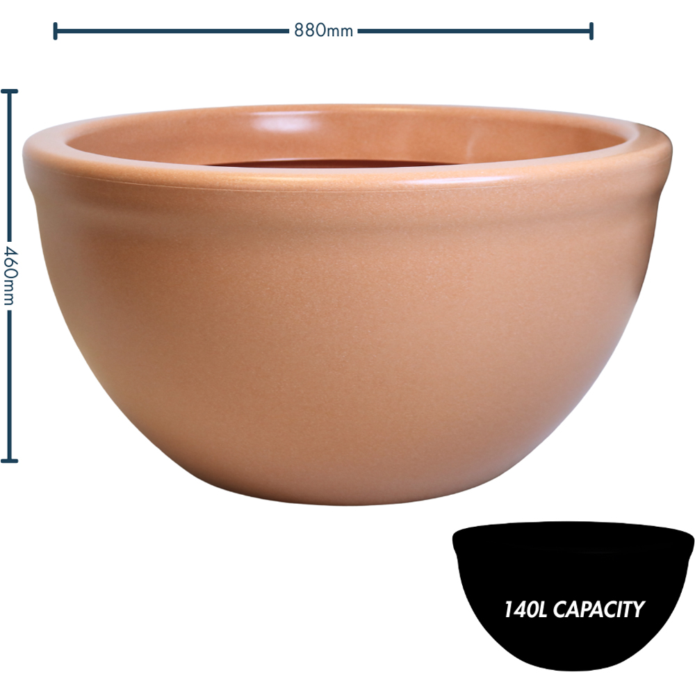 Trifibre Hampton Terracotta Low Bowl Planter 46 x 88cm Image 7