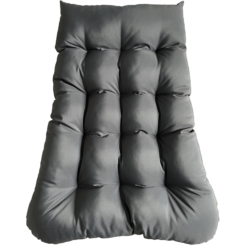 Furniture One Grey Rattan Egg Teardrop Cuddle Chair Image 4