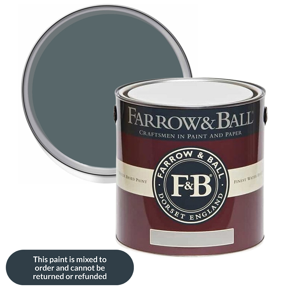 Farrow & Ball Interior Wood and Metal 289 Inchyra Blue Flat Eggshell Paint 2.5L Image 1