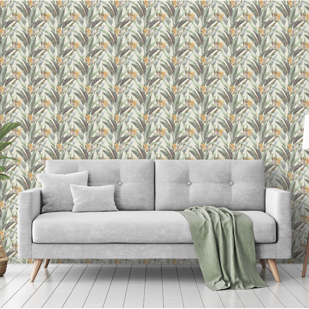 Arthouse Soft Jungle Vines Soft Green Wallpaper Image 3