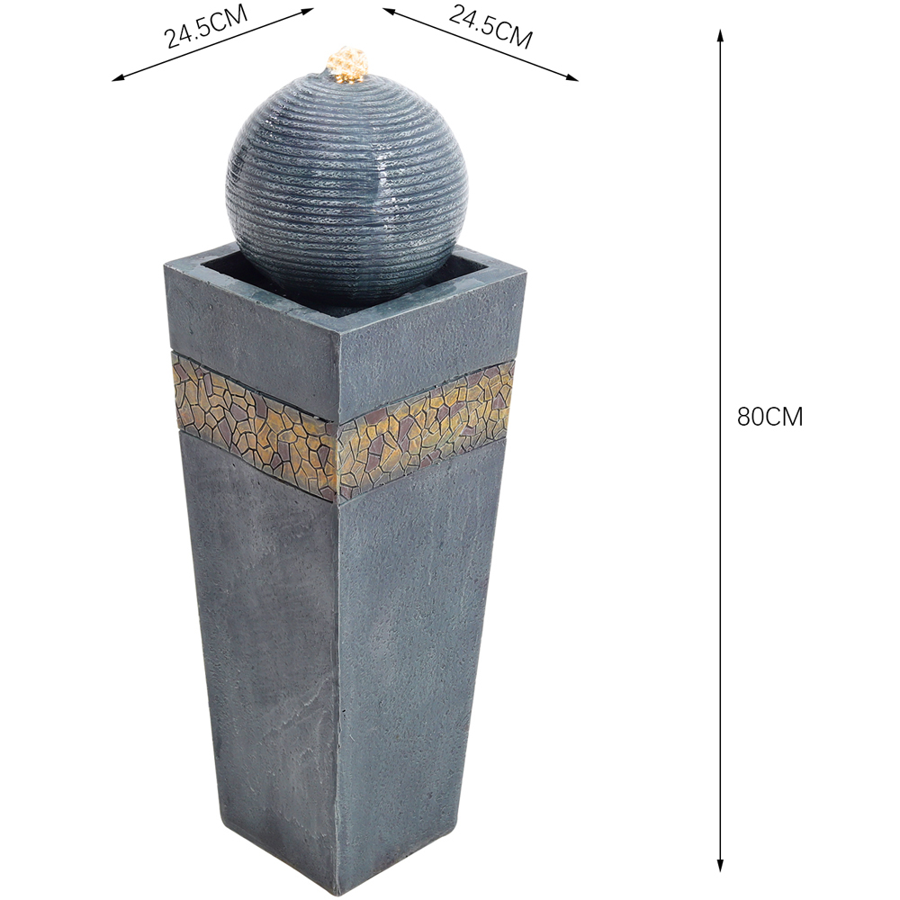 Living and Home Trapezoidal Water Polo Feature with Warm Light Image 8