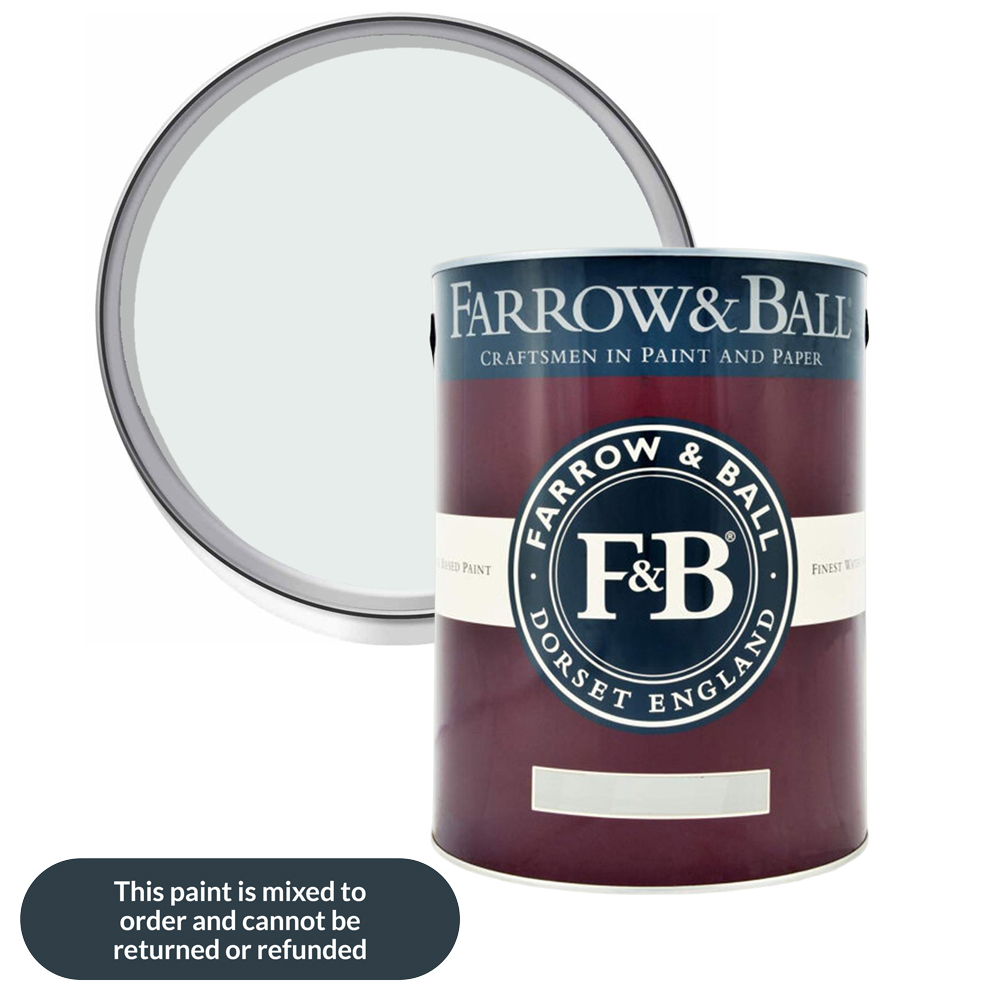 Farrow & Ball Interior Wood and Metal 269 Cabbage White Flat Eggshell Paint 5L Image 1