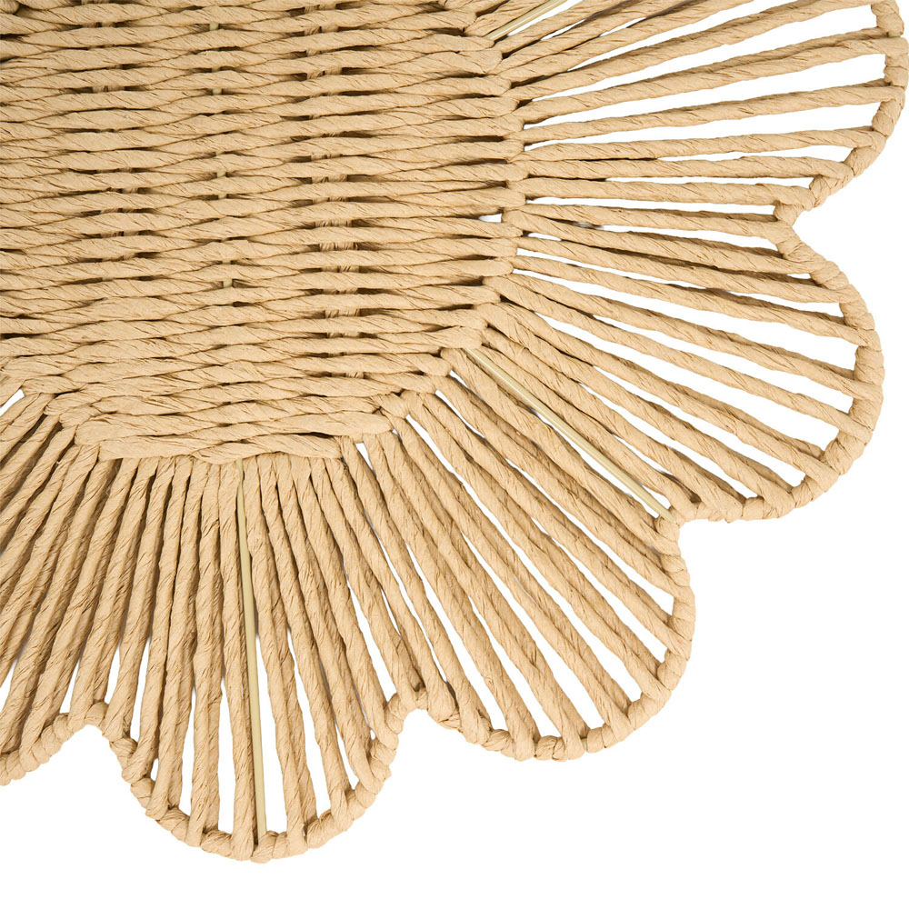 Pack of 2 Flower Placemats Natural Image 4