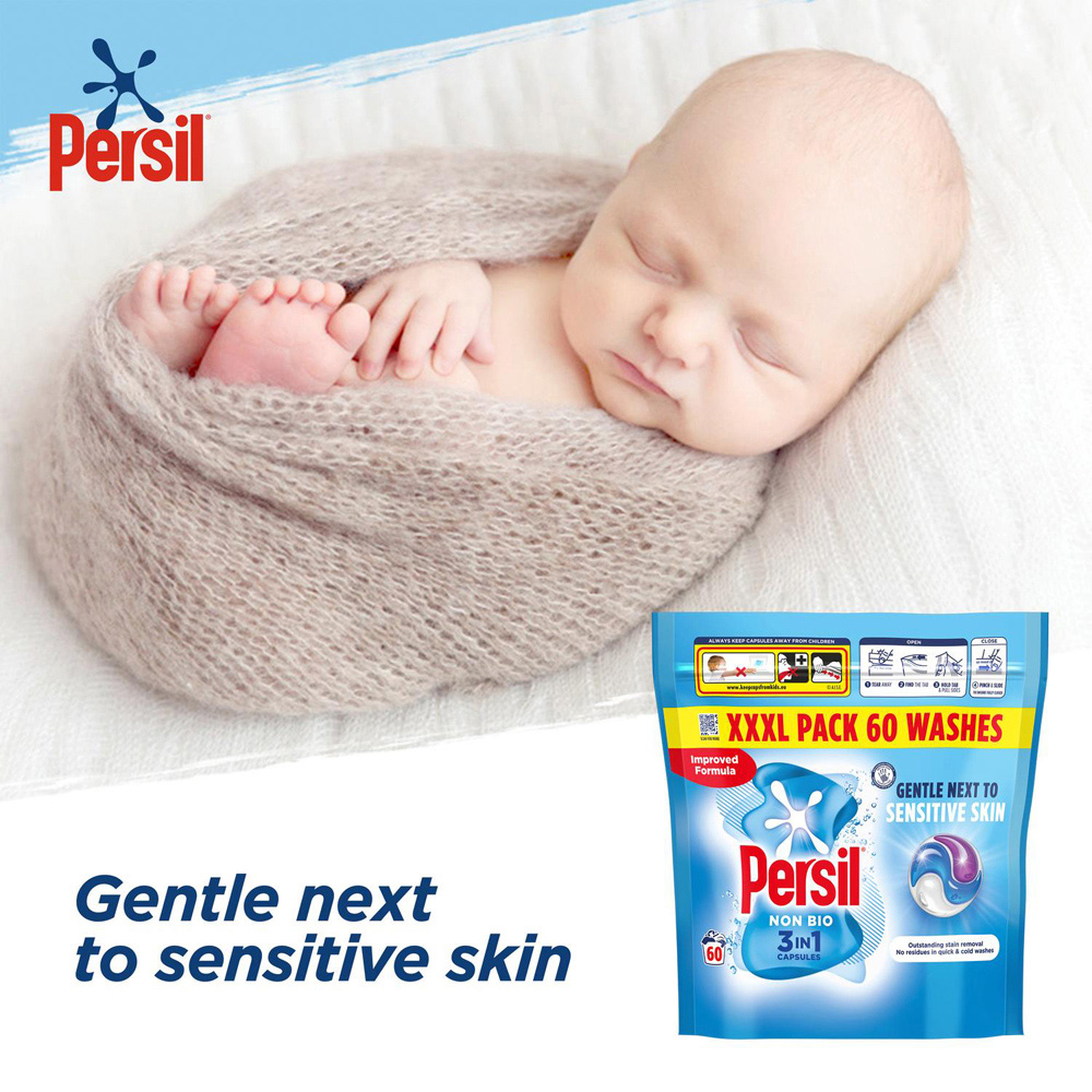 Persil Non Bio Capsules XXL 36 Washes 1.266kg 5 Pack Image 7