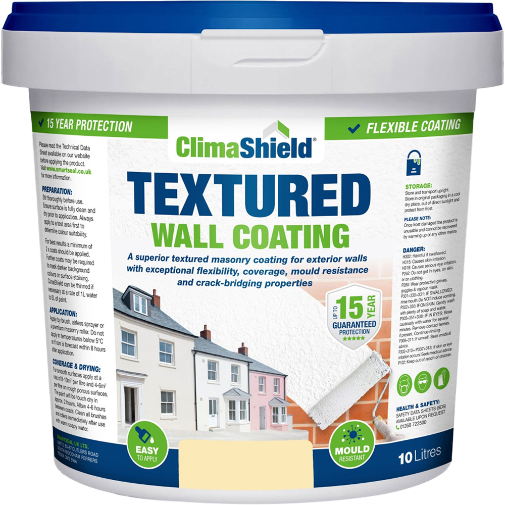 Smartseal Ivory Glow Textured Wall Coating 10L Image 2