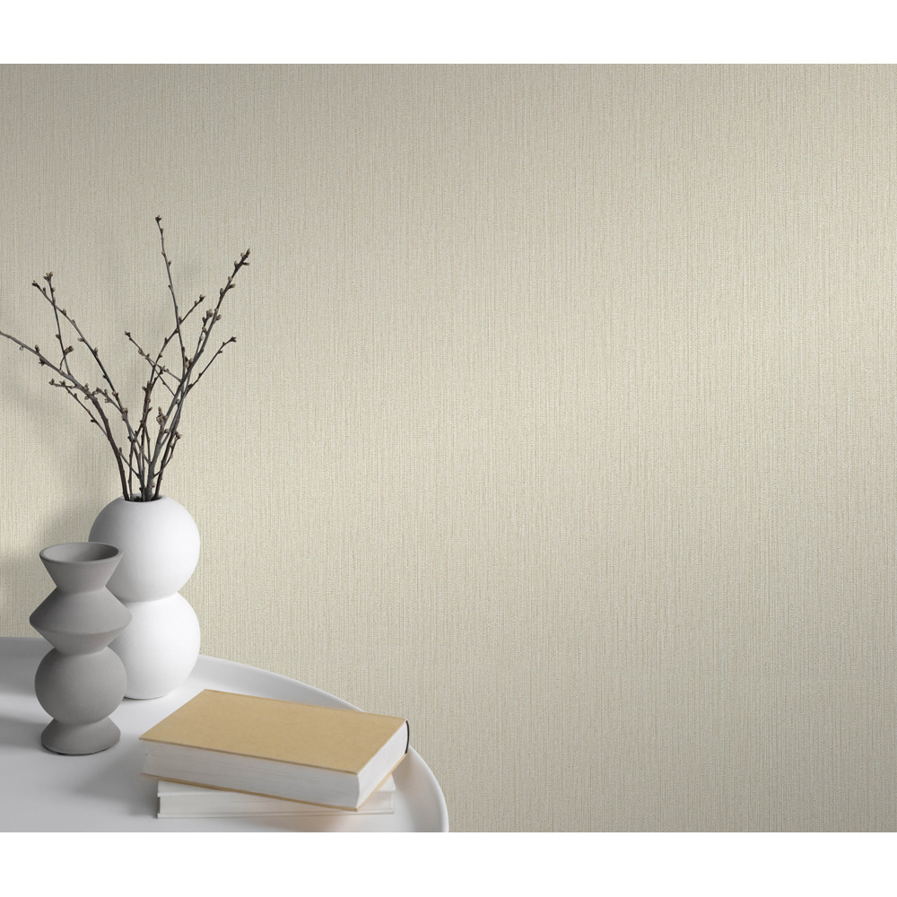 Erismann Soft Loom Beige Vinyl Wallpaper Image 6