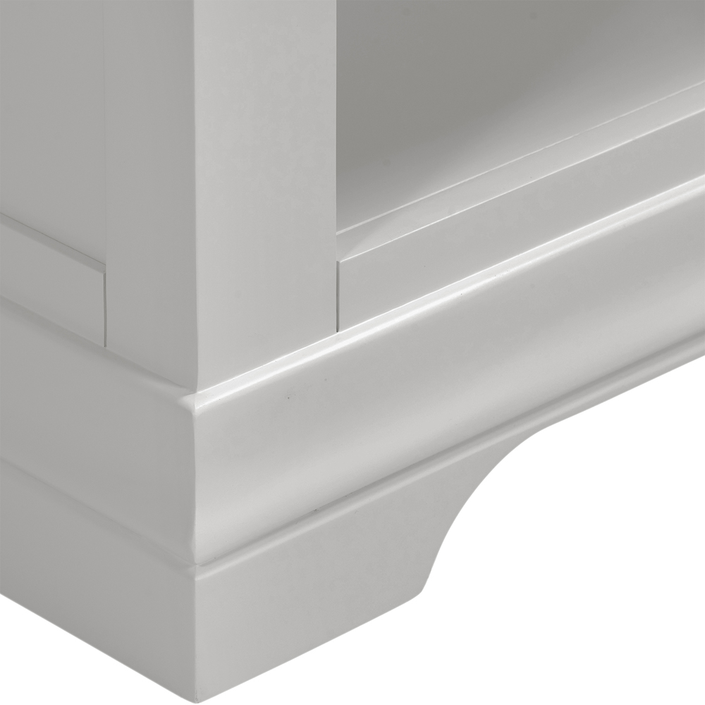Seconique Bordeaux 3 Shelf Pebble Grey and Oak Tall Bookcase Image 6