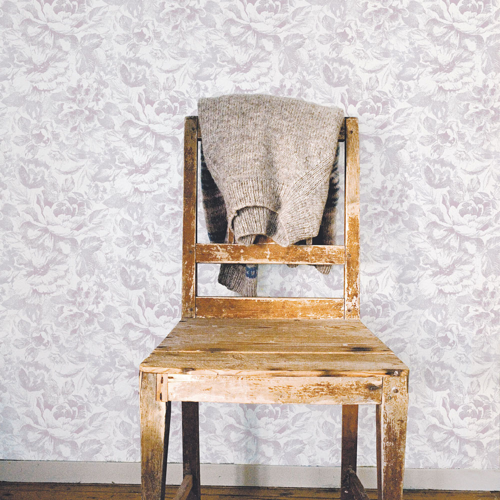 Galerie Nordic Elements Floral Sketch Pink Wallpaper Image 2