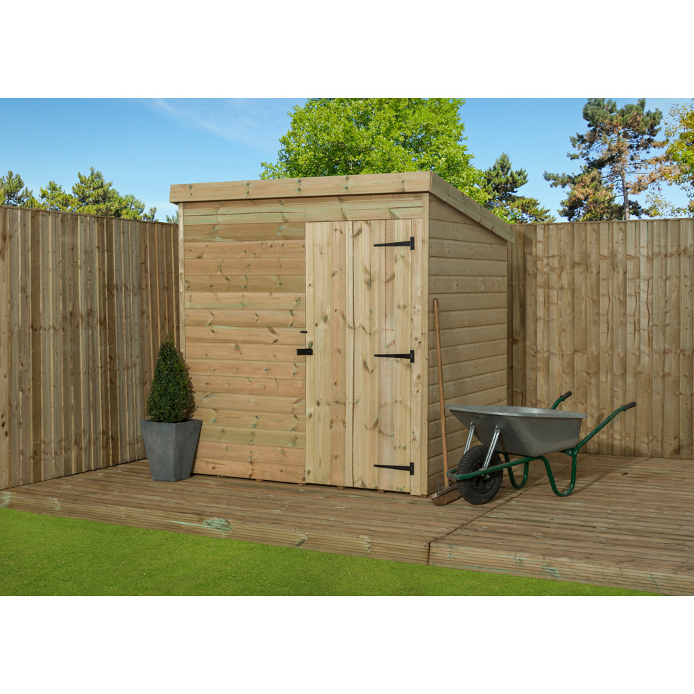 Empire Sheds 1000 6 x 4ft Single Door Tongue and Groove Pent Garden Shed Image 2
