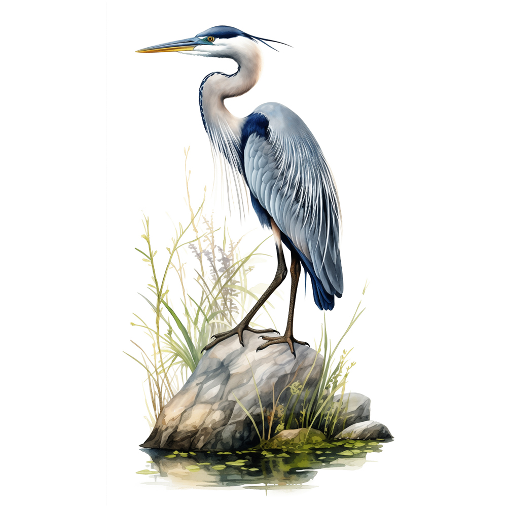 Splashbax Premium Artisan Blue Crane Birds Di Bond Shower Panel 2400 x 1220mm Image 2