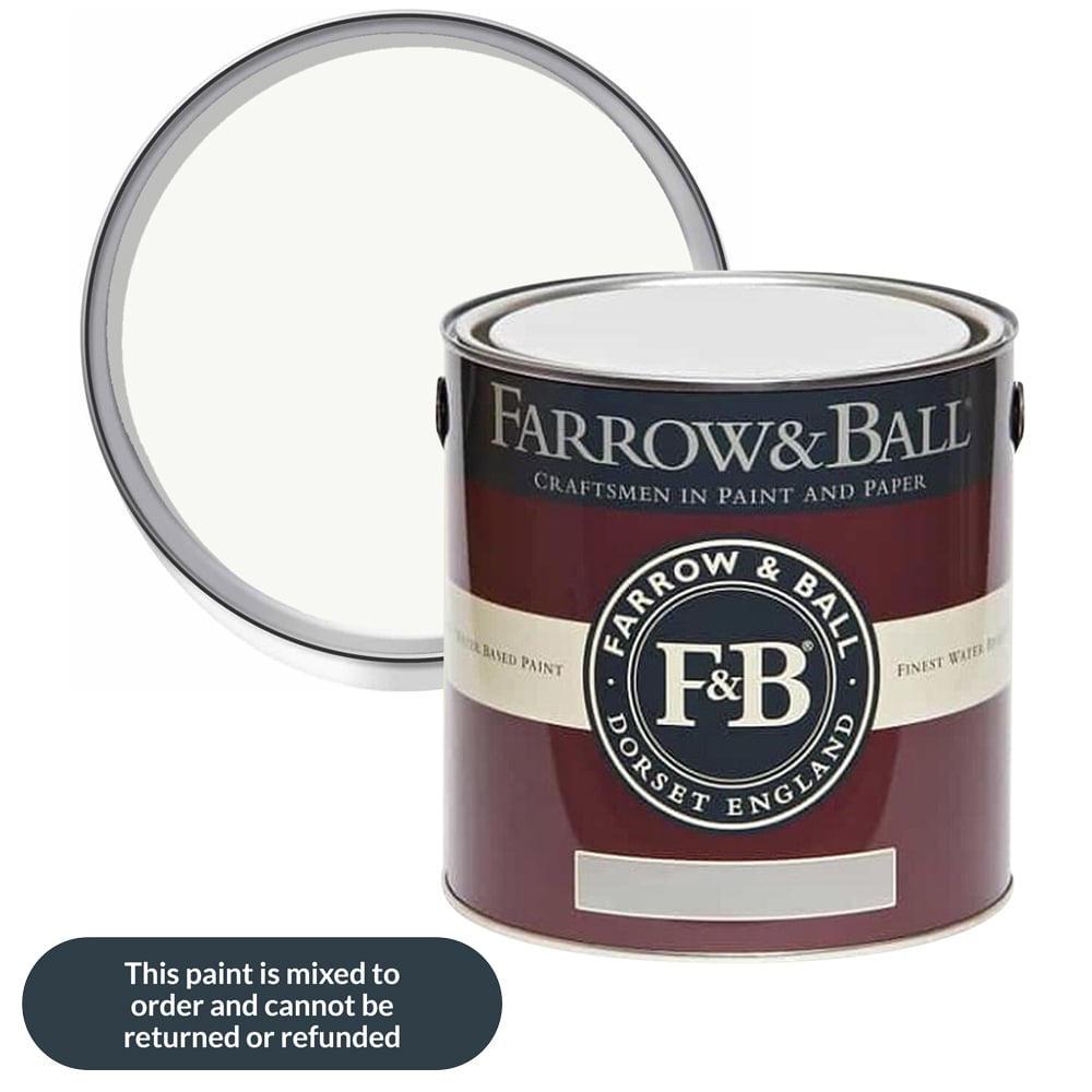 Farrow & Ball All White Exterior Eggshell Paint 2.5L Image 1