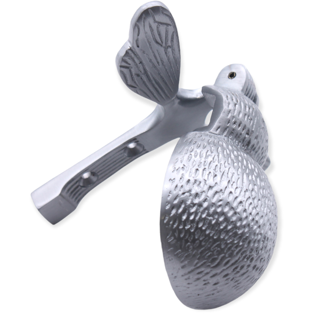 Spira Brass Satin Chrome Bumble Bee Door Knocker Image 3