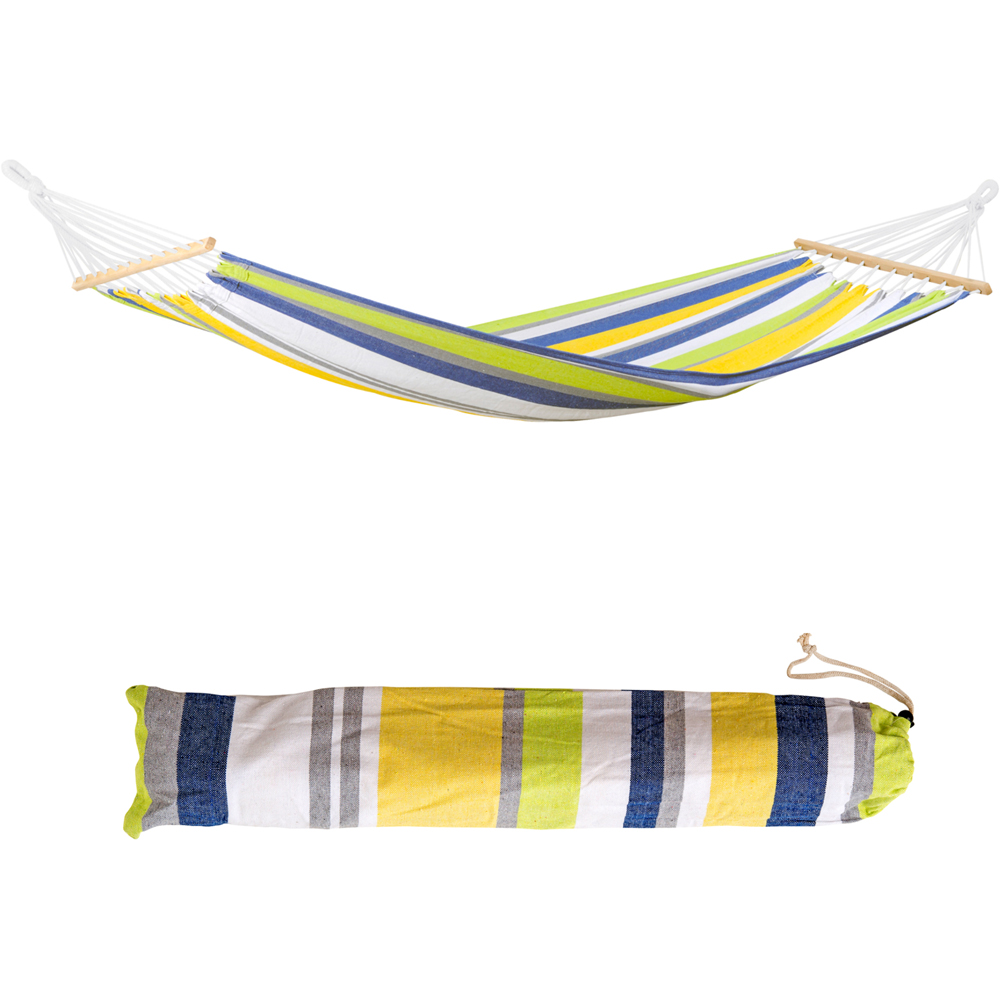 Amazonas Tonga Kolibri Single Premium Spreader Bar Cotton Garden Hammock Only Image 2