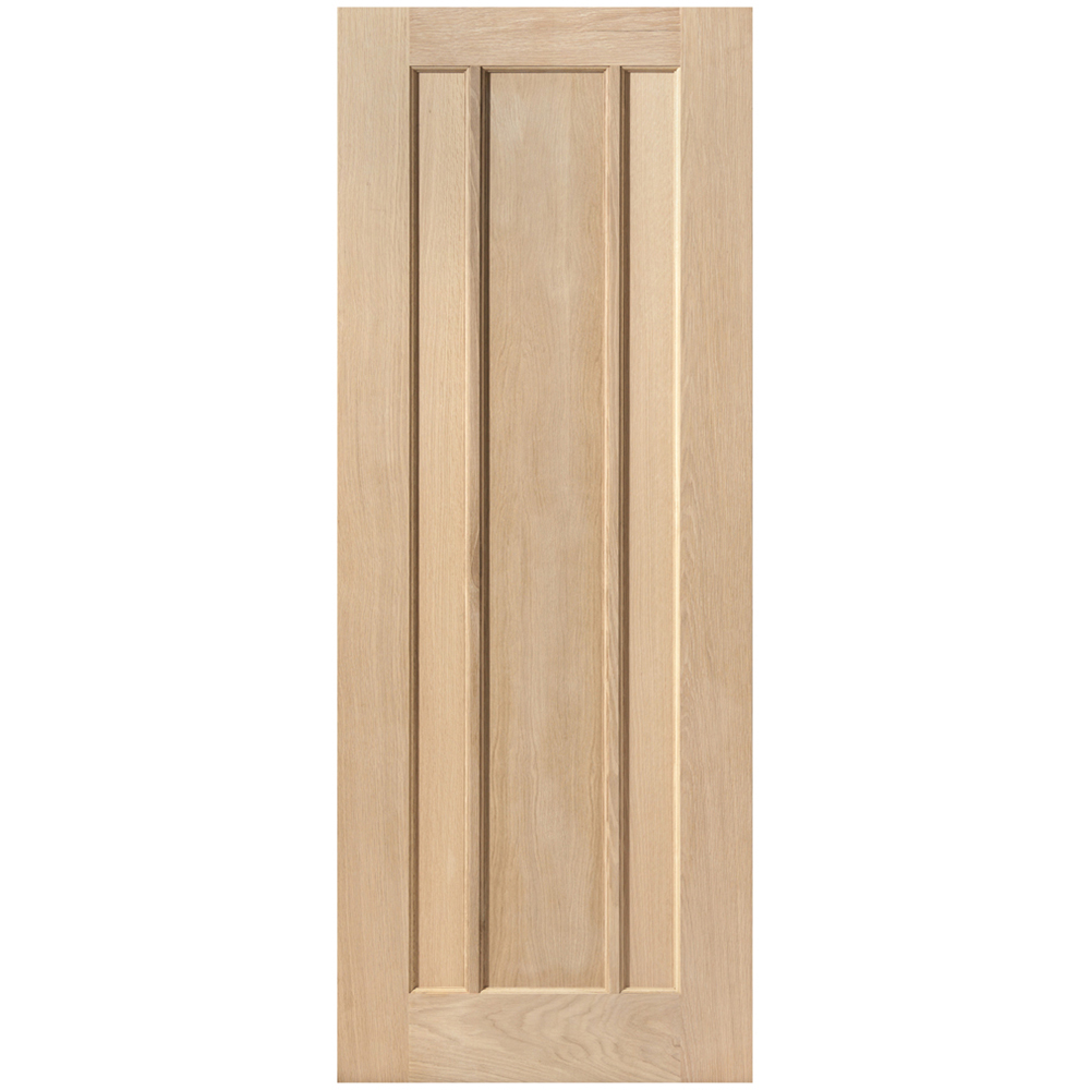 JB Kind Eden Oak Veneered FD30 Unfinished Internal Door 1981 x 762mm Image 1