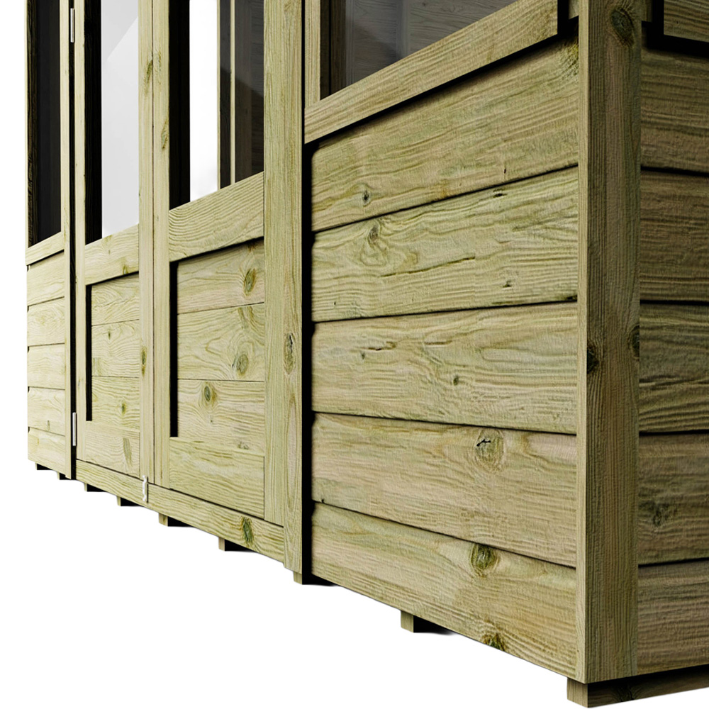 Mercia Helios 8 x 8ft Double Door Premium Shiplap Traditional Summerhouse Image 6