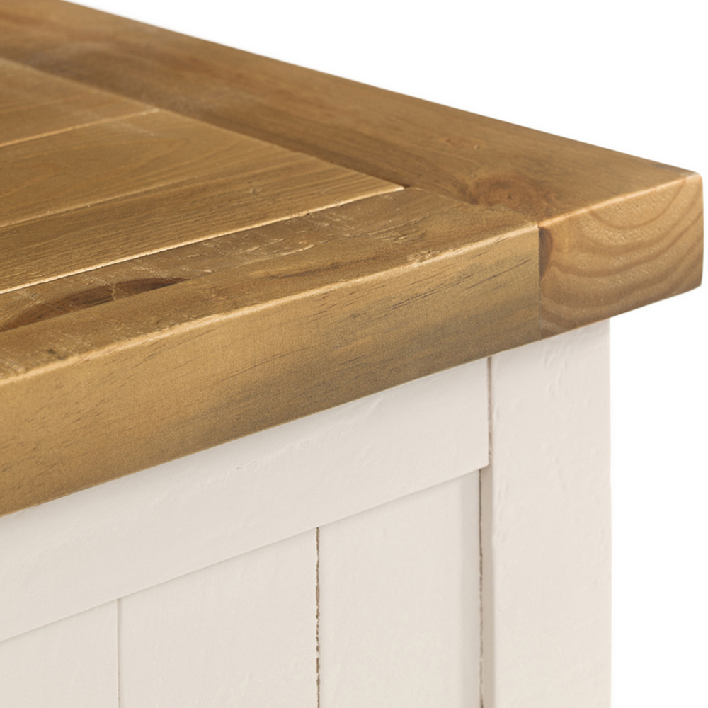 Julian Bowen Aspen Grey Wash Storage Bench Image 7