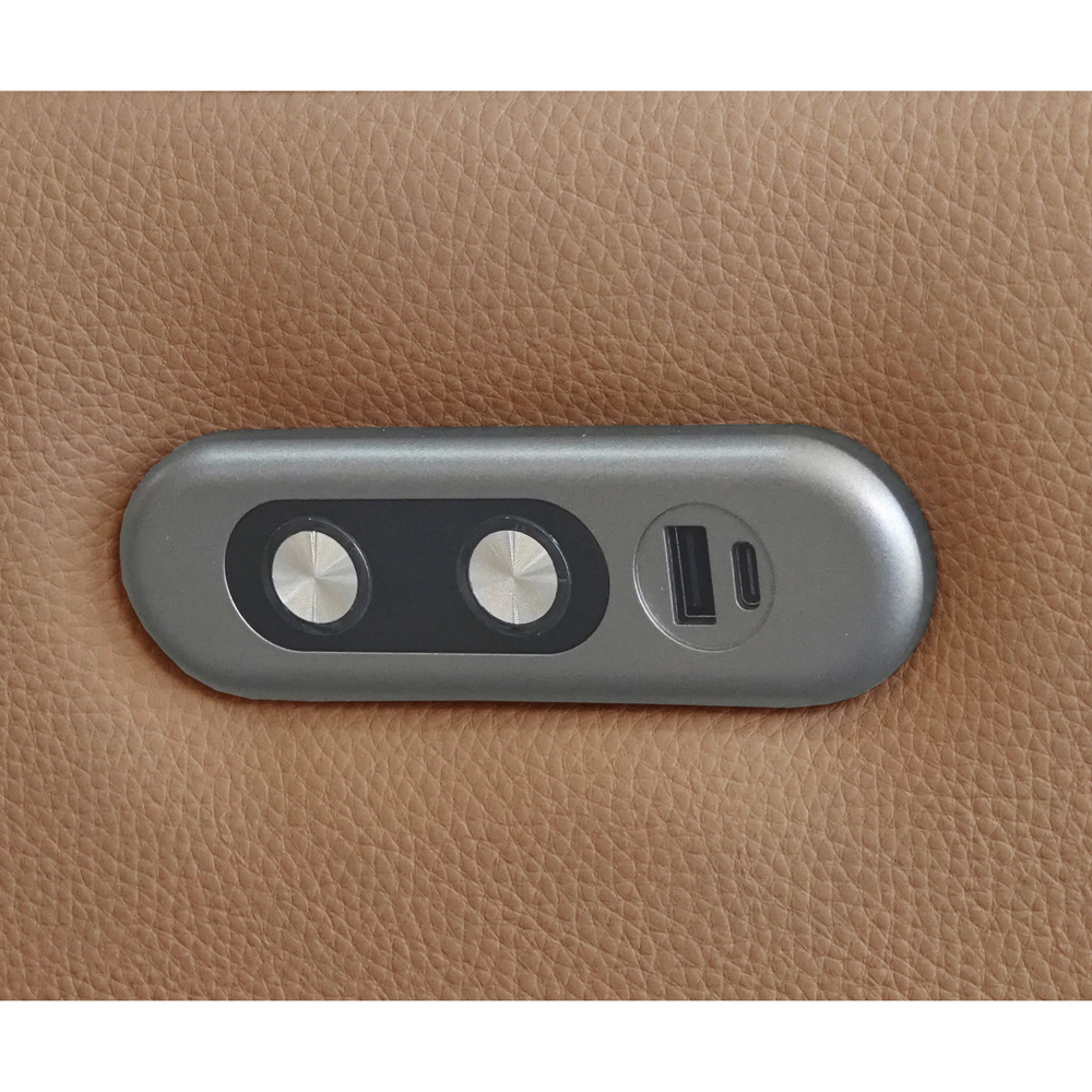 Aspire Kingsmere Tan Leather Power Recliner Armchair Image 5